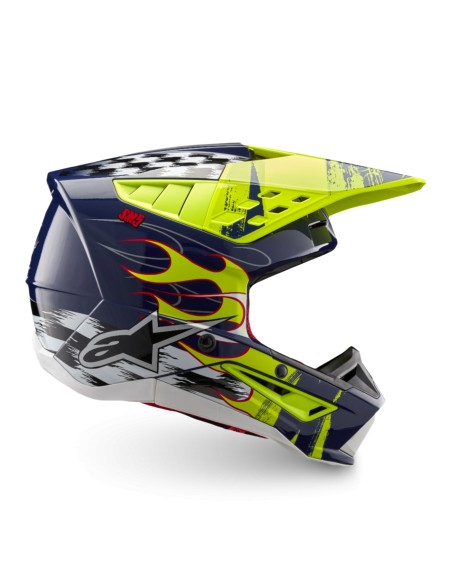 CASCO S-M5 RASH ECE 22.06 NIGHT NAVY YELLOW FLUO GLOSSY