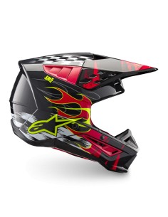 CASCO S-M5 RASH ECE 22.06 DARK GRAY BRIGHT RED GLOSSY