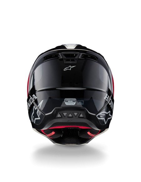 CASCO HONDA S-M5 ECE 22.06 BLACK RED GLOSSY