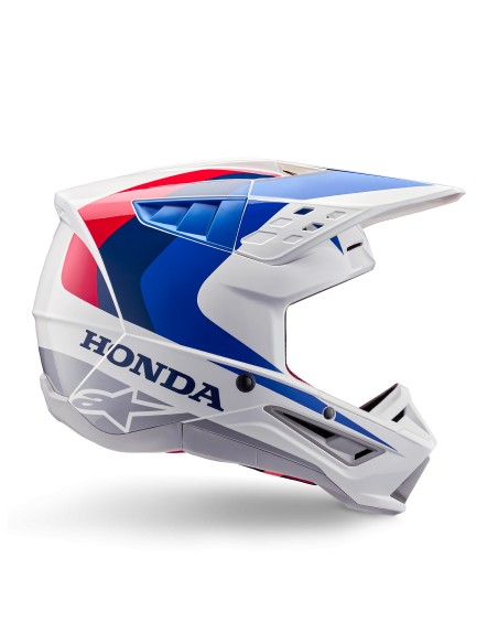 CASCO HONDA S-M5 ECE 22.06 WHITE BLUE RED GLOSSY