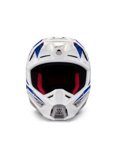 CASCO HONDA S-M5 ECE 22.06 WHITE BLUE RED GLOSSY 2