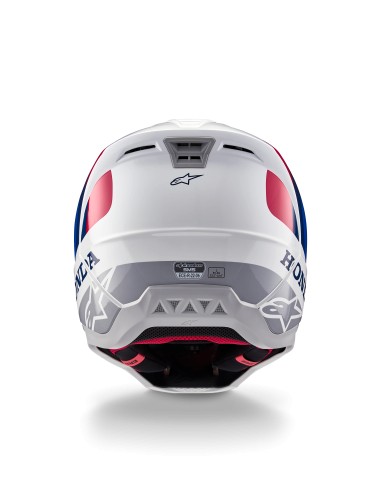 CASCO HONDA S-M5 ECE 22.06 WHITE BLUE RED GLOSSY
