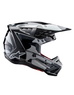 CASCO S-M5 ROVER 2 ECE 22.06 BLACK SILVER GLOSSY