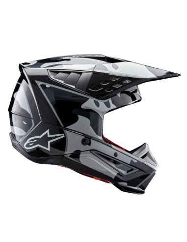CASCO S-M5 ROVER 2 ECE 22.06 BLACK SILVER GLOSSY