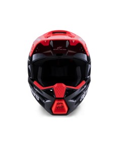 CASCO S-M3 RADIUM ECE 22.06 BLACK RED FLUO WHITE GLOSSY 2