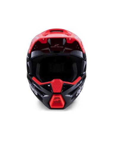 CASCO S-M3 RADIUM ECE 22.06 BLACK RED FLUO WHITE GLOSSY