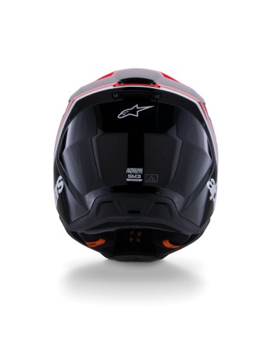 CASCO S-M3 RADIUM ECE 22.06 BLACK RED FLUO WHITE GLOSSY