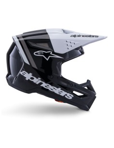 CASCO S-M3 RADIUM ECE 22.06 BLACK WHITE GRAY GLOSSY