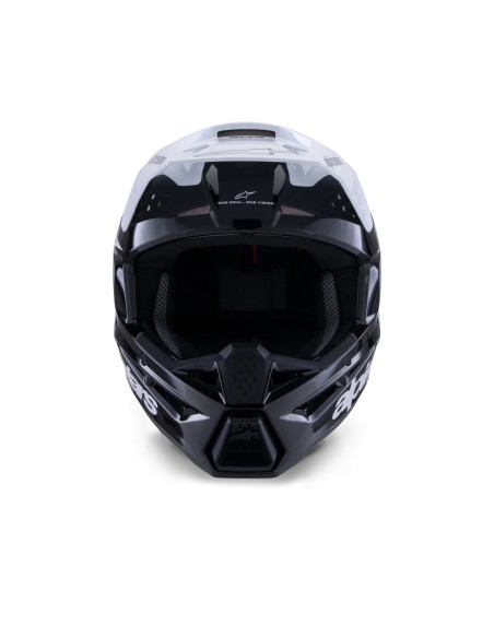 CASCO S-M3 RADIUM ECE 22.06 BLACK WHITE GRAY GLOSSY