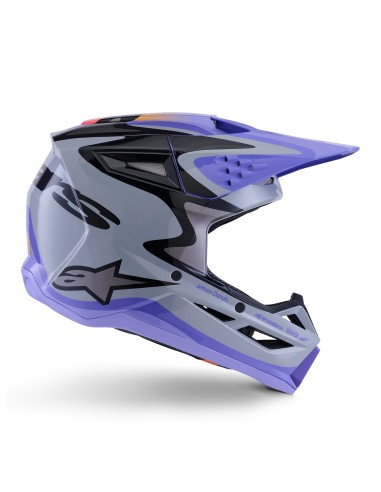 CASCO S-M3 JETTSON ECE 22.06 GRAY PURPLE BLACK GLOSSY