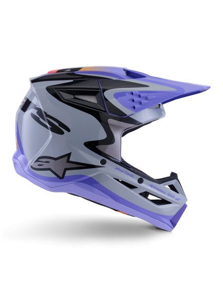 CASCO S-M3 JETTSON ECE 22.06 GRAY PURPLE BLACK GLOSSY