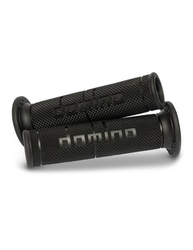 PUÑOS DOMINO ROAD RACING NEGROS Abierto D 22 mm 120 mm