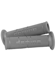 PUÑOS DOMINO ROAD RACING GRISES Abierto D 22 mm 120 mm
