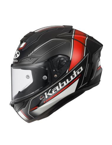 CASCO KABUTO F17GP Forte flat black red