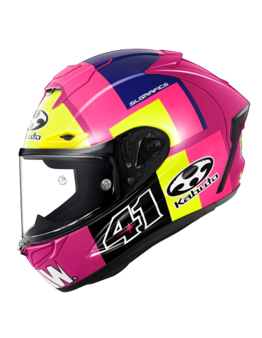 CASCO KABUTO F17GP Aleix-2 Purple Yellow