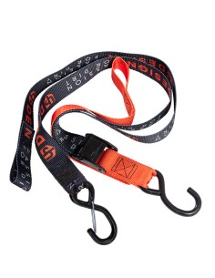 Correa de transporte Up design negra-naranja 