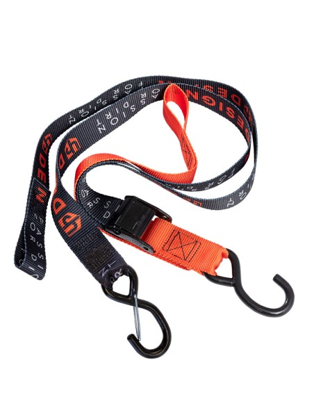 Correa de transporte Up design negra-naranja 