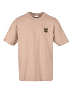 CAMISETA UP DESIGN TRACK BEIGE TALLA XL 