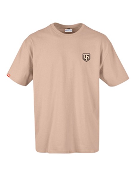 CAMISETA UP DESIGN TRACK BEIGE TALLA XXL 
