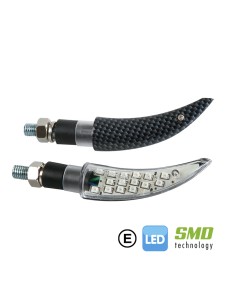 KATANA, INTERMITENTES CON LED - 12V LED - CARBON 