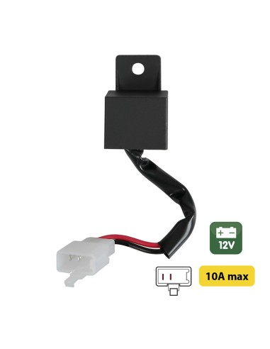 FLASHER 2 PIN, INTERMITENCIA ELECTRÓNICA PLUG & PLAY - 12V - 10A 