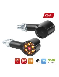 MAGNIFIER REAR, INTERMITENTES DE LED Y LUZ DE POSICIÓN/FRENO TRASERAS - 12V LED 