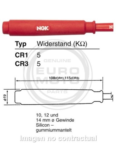 Pipa de Bujía NGK CR1 