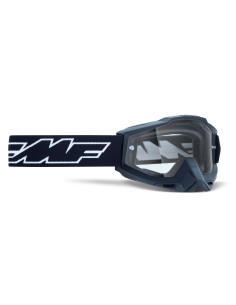 FMF POWERBOMB YOUTH (JUNIOR) GOGGLE ROCKET BLACK (ENDURO) - CLEAR LENS 