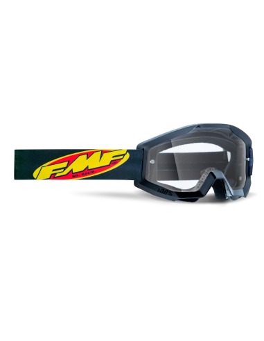 FMF POWERCORE YOUTH (JUNIOR) GOGGLE CORE BLACK - CLEAR LENS 