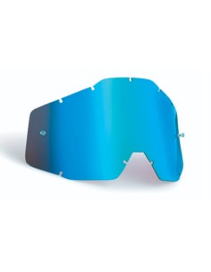 FMF POWERBOMB/POWERCORE REPLACEMENT - SHEET MIRROR BLUE LENS 