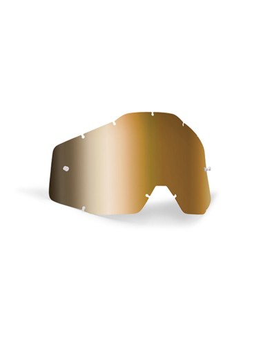FMF POWERBOMB/POWERCORE REPLACEMENT - SHEET MIRROR TRUE GOLD LENS 