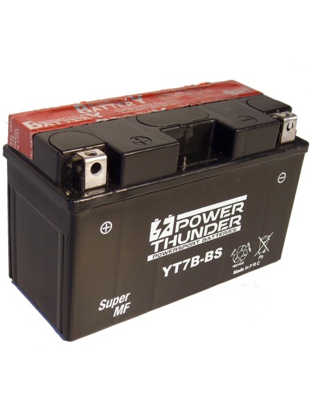 Batería Power Thunder CT7B-BS Sin Mantenimiento