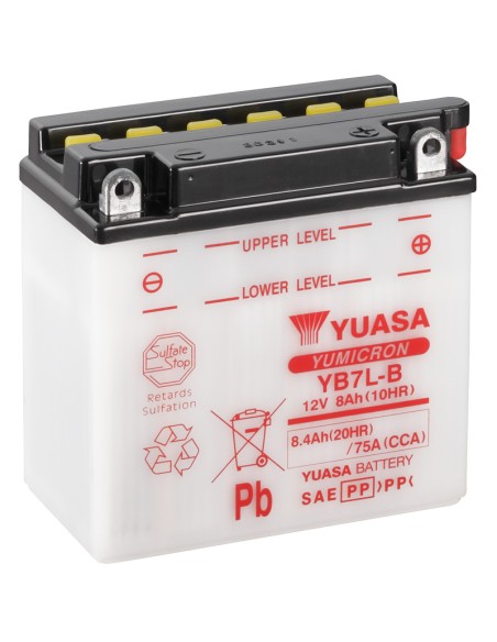 Batería Yuasa YB7L-B Combipack Convencional