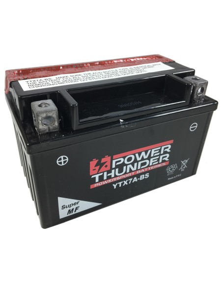 Batería Power Thunder CTX7A-BS Sin Mantenimiento