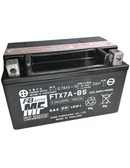 Batería Furukawa FTX7A-BS Sin Mantenimiento
