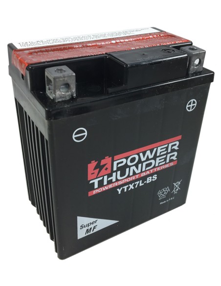 Batería Power Thunder CTX7L-BS Sin Mantenimiento