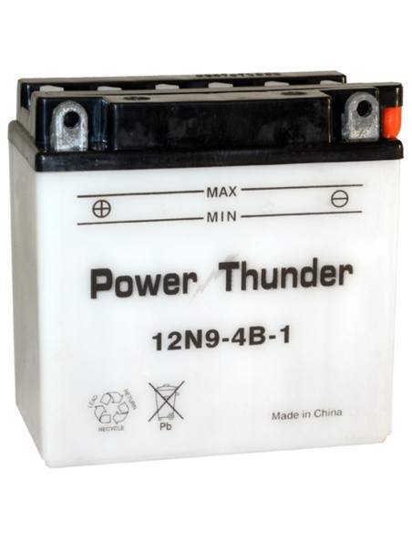 Batería Power Thunder 12N9-4B-1 Convencional