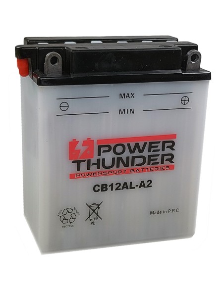 Batería Power Thunder CB12AL-A2 Convencional