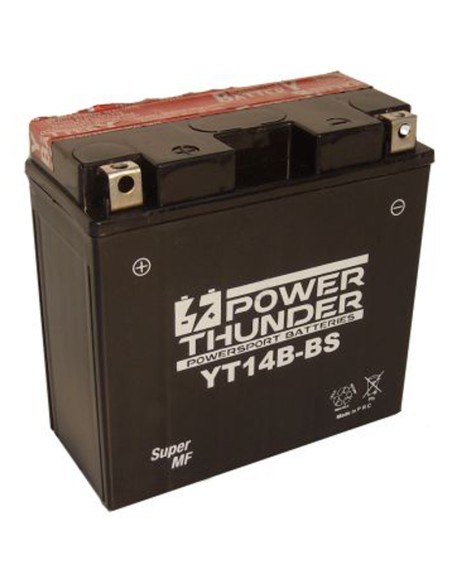 Batería Power Thunder CT14B-BS Sin Mantenimiento