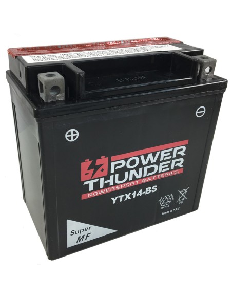 Batería Power Thunder CTX14-BS Sin Mantenimiento
