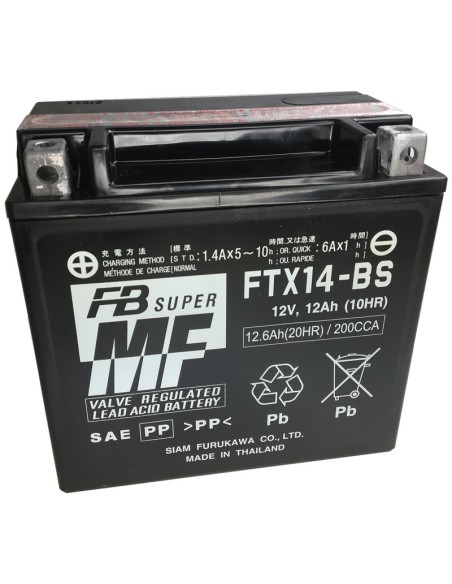 Batería Furukawa FTX14-BS Sin Mantenimiento