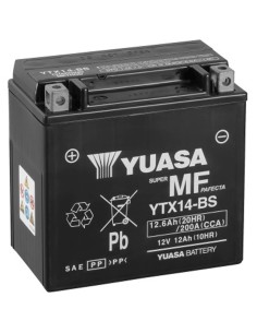 Batería Yuasa YTX14-BS Sin Mantenimiento