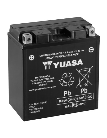 Batería Yuasa YTX20CH-BS High Performance