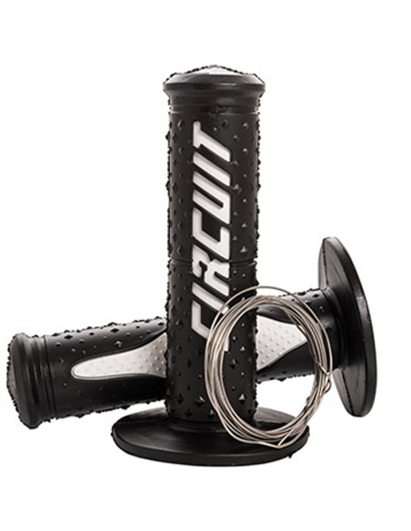 Puños Circuit Elektra blanco-negro 