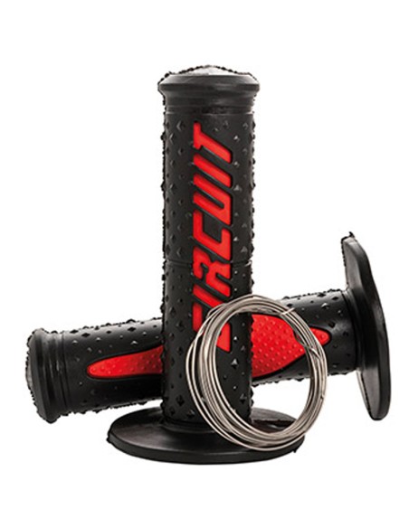 Puños Circuit Elektra negro-rojo 