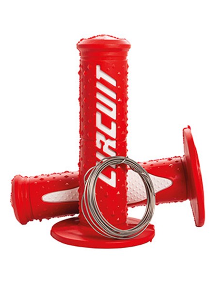 Puños Circuit Elektra rojo-blanco 