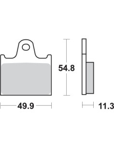 Pastilla de freno SBS P573-LF