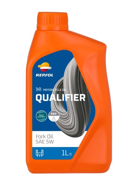 BOTELLA REPSOL QUALIFIER FORK OIL SAE 5W 1L 