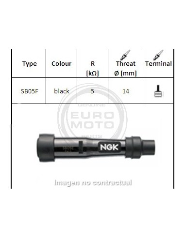 Pipa de Bujía NGK SB05F 