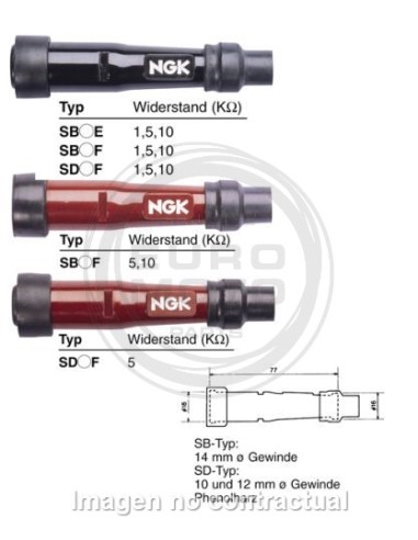 Pipa de Bujía NGK SD05F 